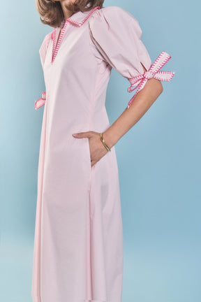 ENGLISH FACTORY - Stitch Detailed Midi Dress - DRESSES available at Objectrare