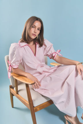 ENGLISH FACTORY - Stitch Detailed Midi Dress - DRESSES available at Objectrare