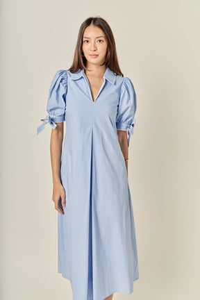 Stitch Detailed Midi Dress