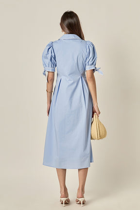 ENGLISH FACTORY - Stitch Detailed Midi Dress - DRESSES available at Objectrare