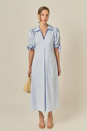 ENGLISH FACTORY - Stitch Detailed Midi Dress - DRESSES available at Objectrare