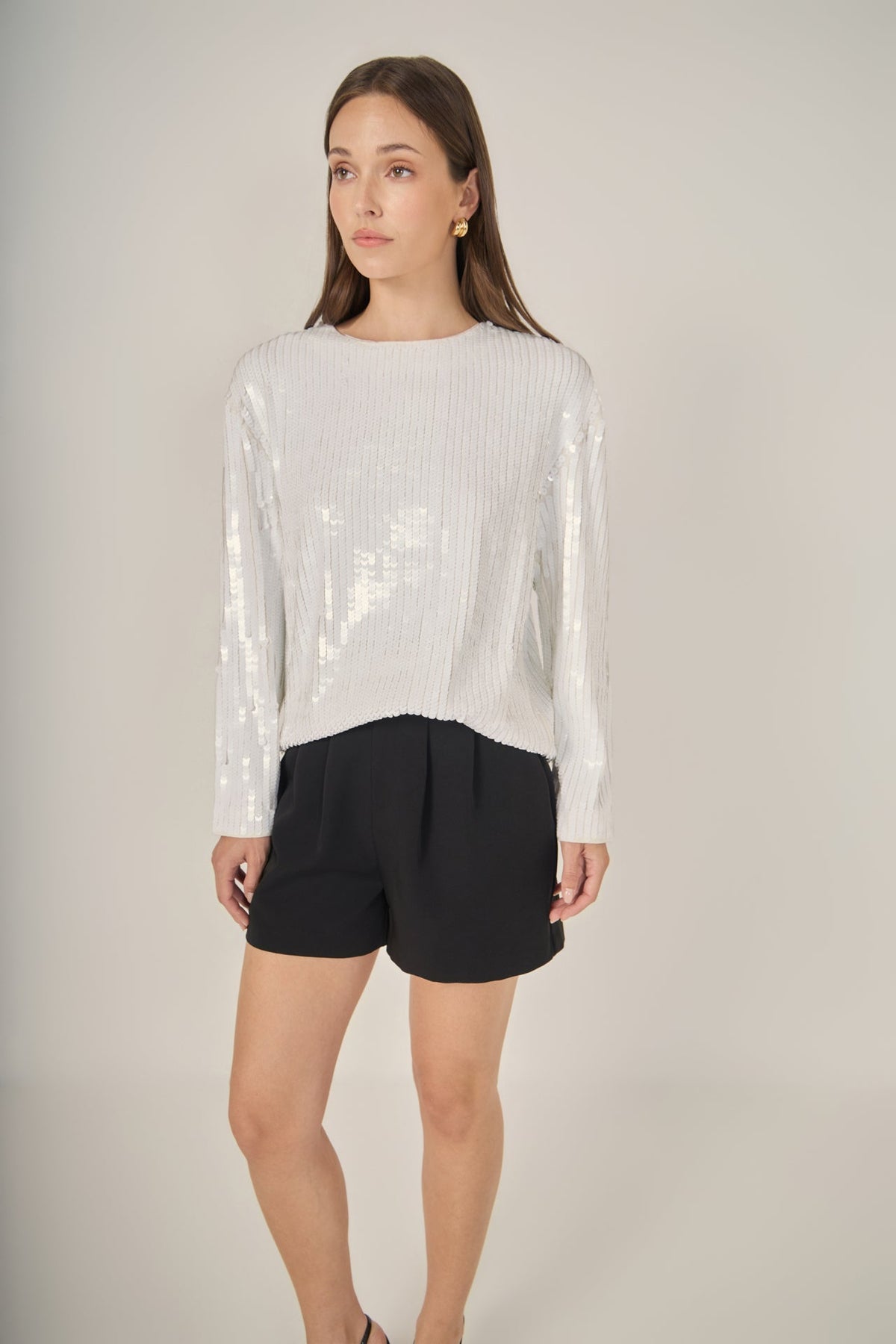 Sequin Loose Fit Top