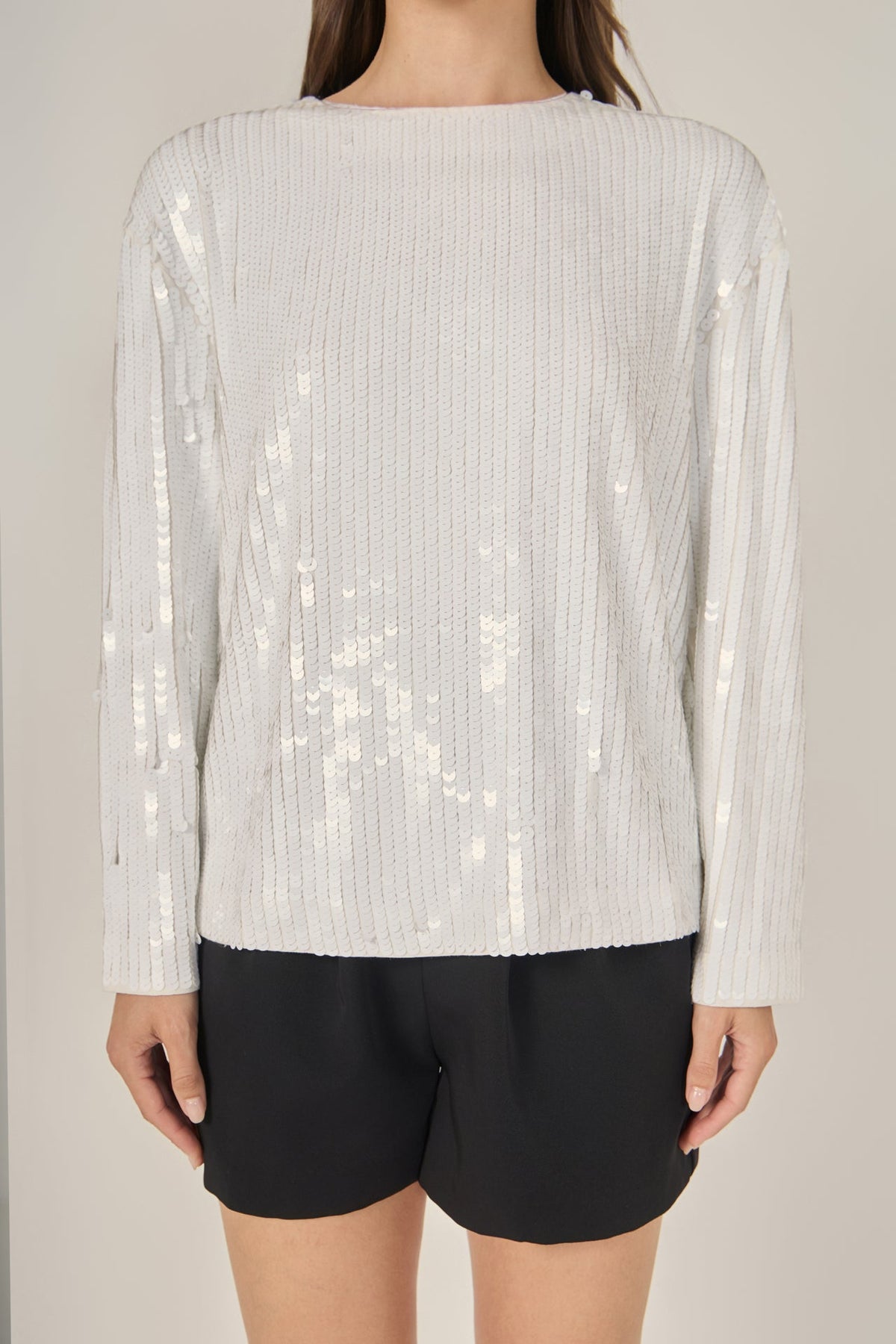 Sequin Loose Fit Top