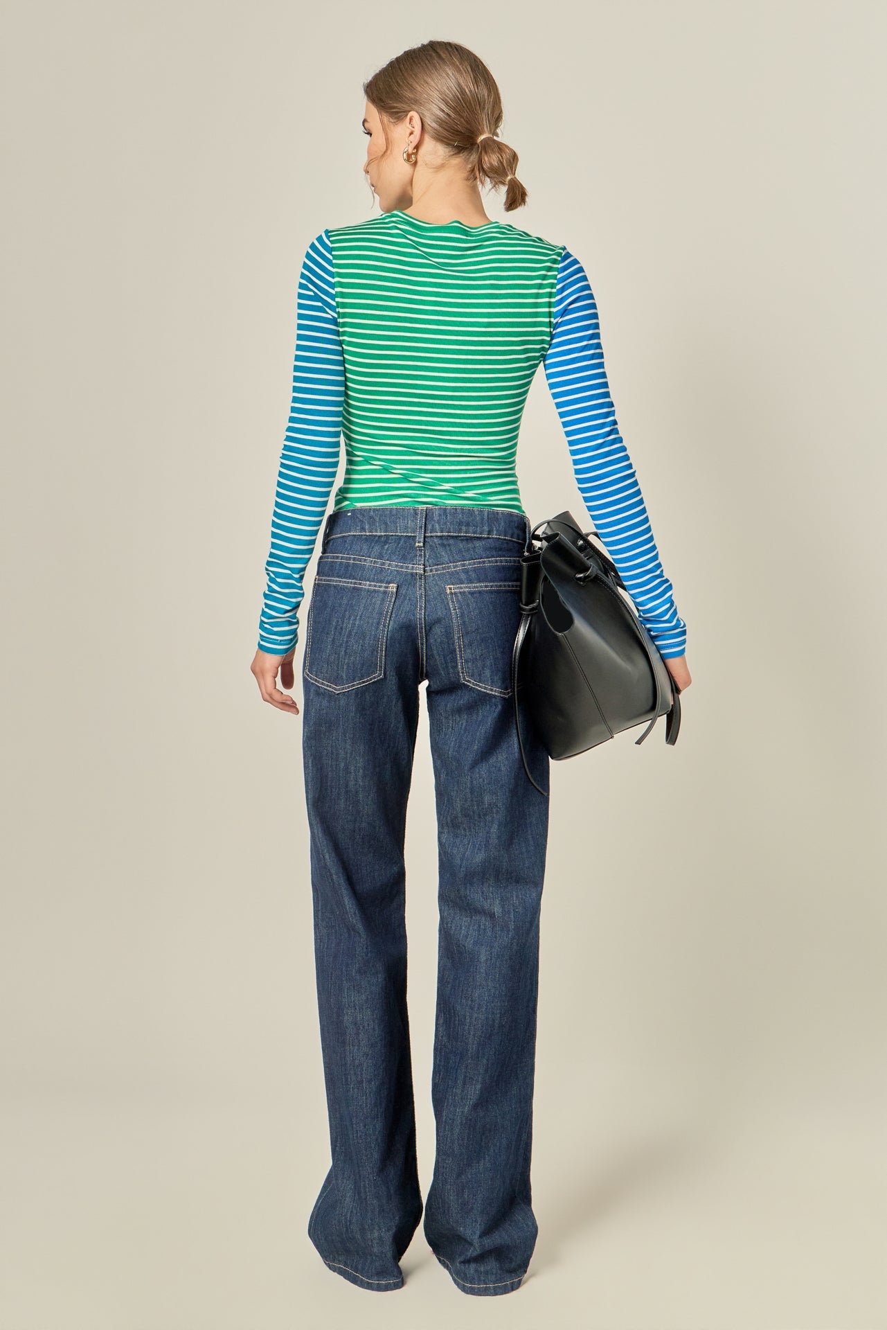 ENGLISH FACTORY - Bold Stripe Colorblock Tee - T-SHIRTS available at Objectrare