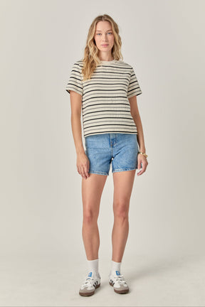 ENGLISH FACTORY - The Everyday Stripe Tee - TOPS available at Objectrare