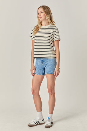 ENGLISH FACTORY - The Everyday Stripe Tee - TOPS available at Objectrare