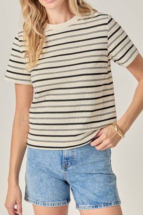 ENGLISH FACTORY - The Everyday Stripe Tee - TOPS available at Objectrare