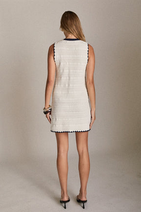 ENGLISH FACTORY - Bowline Crochet Dress - DRESSES available at Objectrare