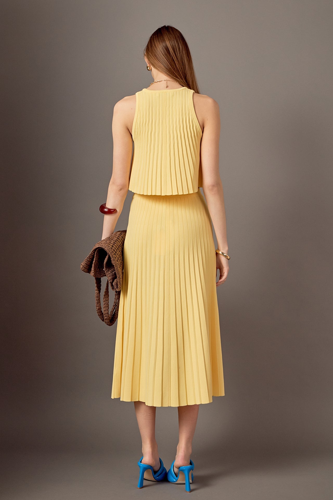 ENGLISH FACTORY - Madison Knit Sleeveless Top - TOPS available at Objectrare