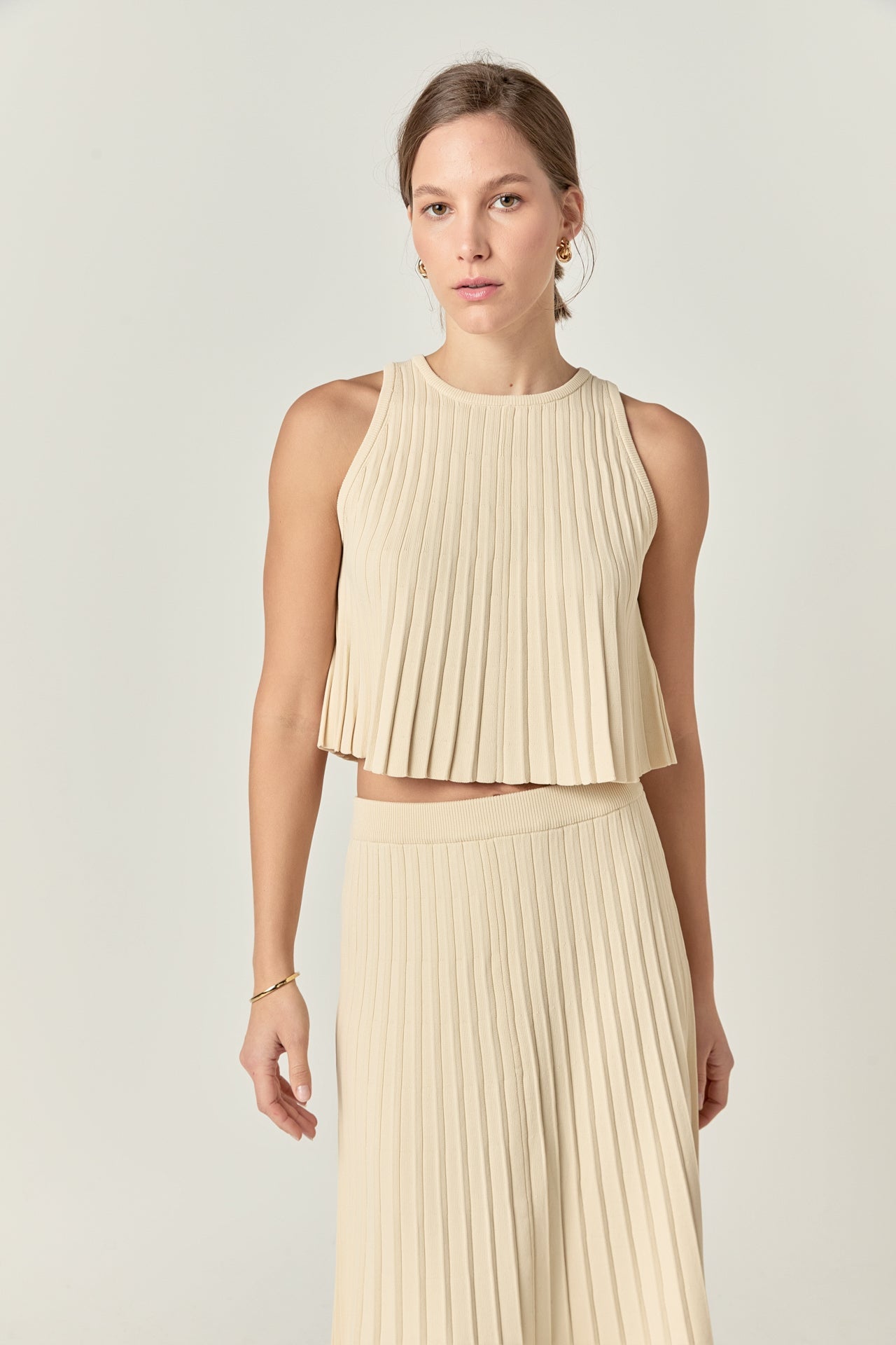 ENGLISH FACTORY - Knit Sleeveless Top - TOPS available at Objectrare