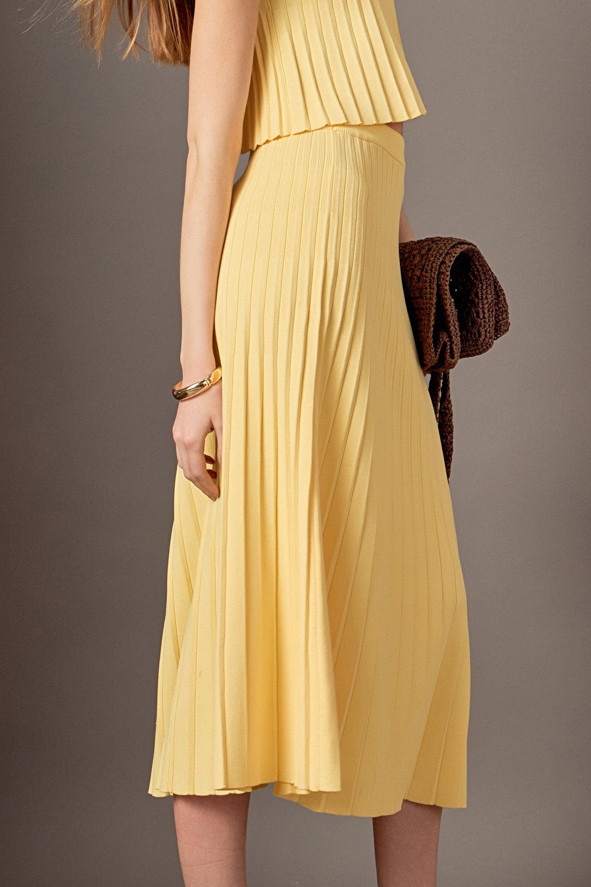 Madison Pleated A-Line Skirt