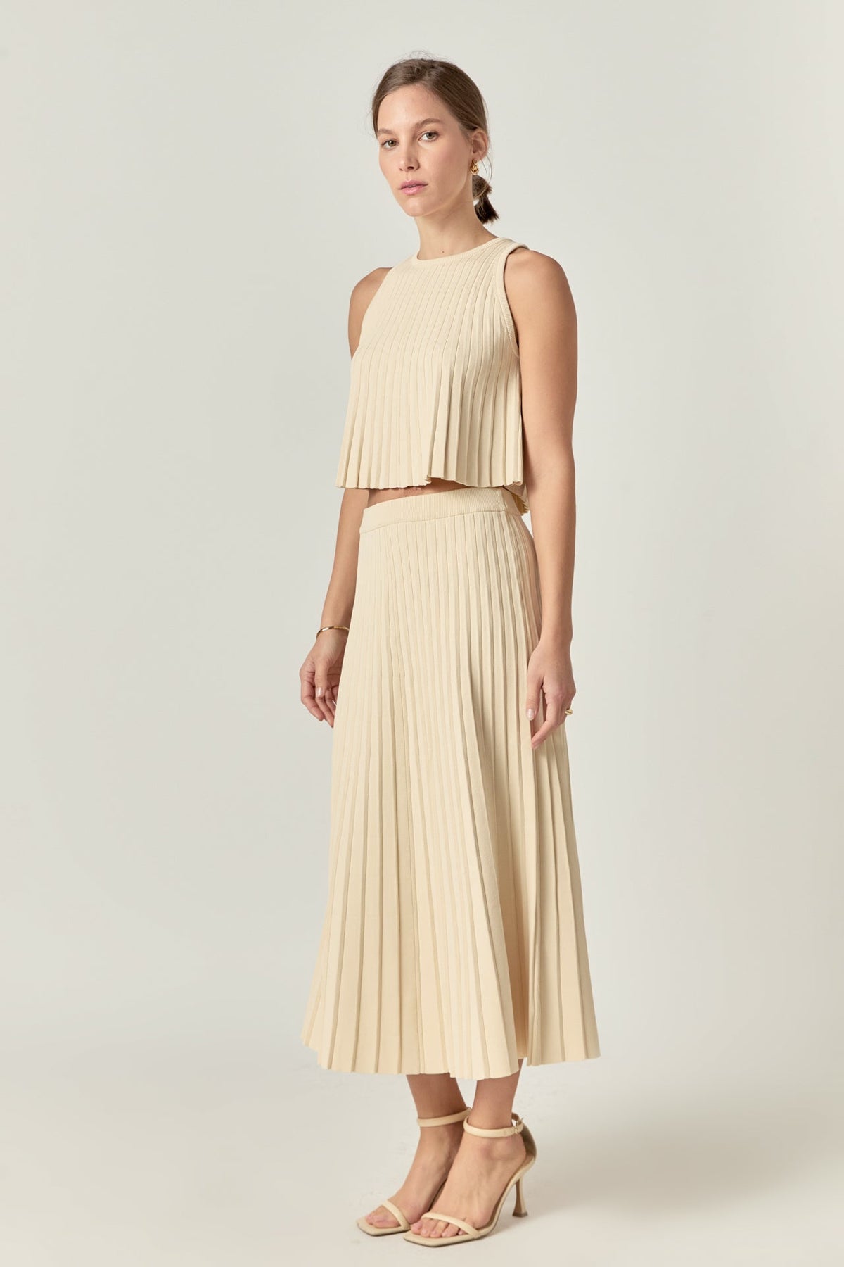 ENGLISH FACTORY - Pleated A-line Skirt - SKIRTS available at Objectrare