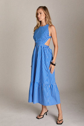 ENGLISH FACTORY - Riviera Stripe Dress - DRESSES available at Objectrare