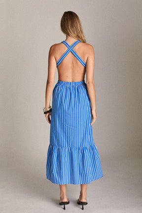 ENGLISH FACTORY - Riviera Stripe Dress - DRESSES available at Objectrare