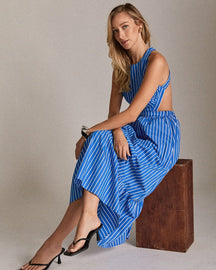 ENGLISH FACTORY - Riviera Stripe Dress - DRESSES available at Objectrare