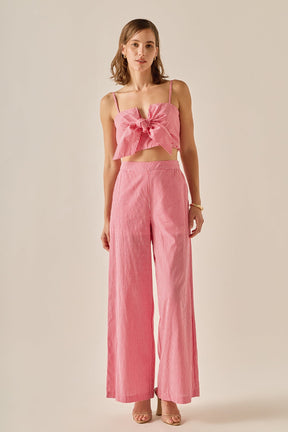 ENGLISH FACTORY - Gingham Twist Crop Top - TOPS available at Objectrare