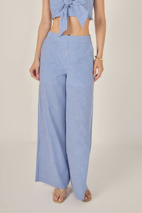 ENGLISH FACTORY - Gingham Culotte Breeze Pants - PANTS available at Objectrare