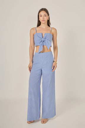 ENGLISH FACTORY - Gingham Culotte Breeze Pants - PANTS available at Objectrare