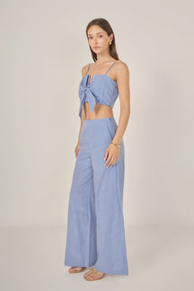 ENGLISH FACTORY - Gingham Culotte Breeze Pants - PANTS available at Objectrare