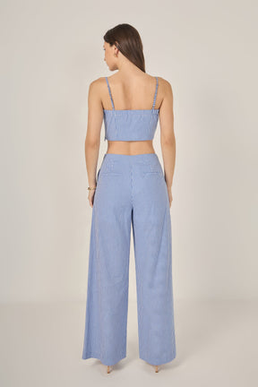 ENGLISH FACTORY - Gingham Culotte Breeze Pants - PANTS available at Objectrare