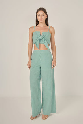 ENGLISH FACTORY - Gingham Culotte Breeze Pants - PANTS available at Objectrare