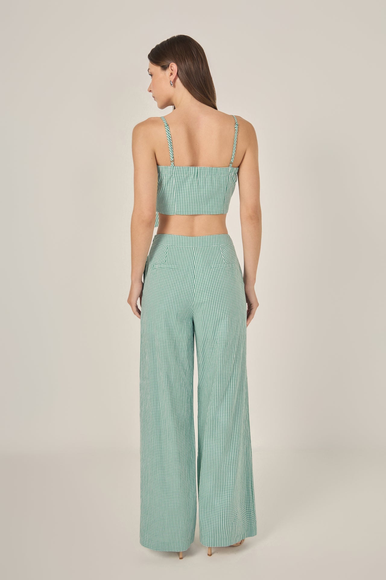 ENGLISH FACTORY - Gingham Culotte Breeze Pants - PANTS available at Objectrare