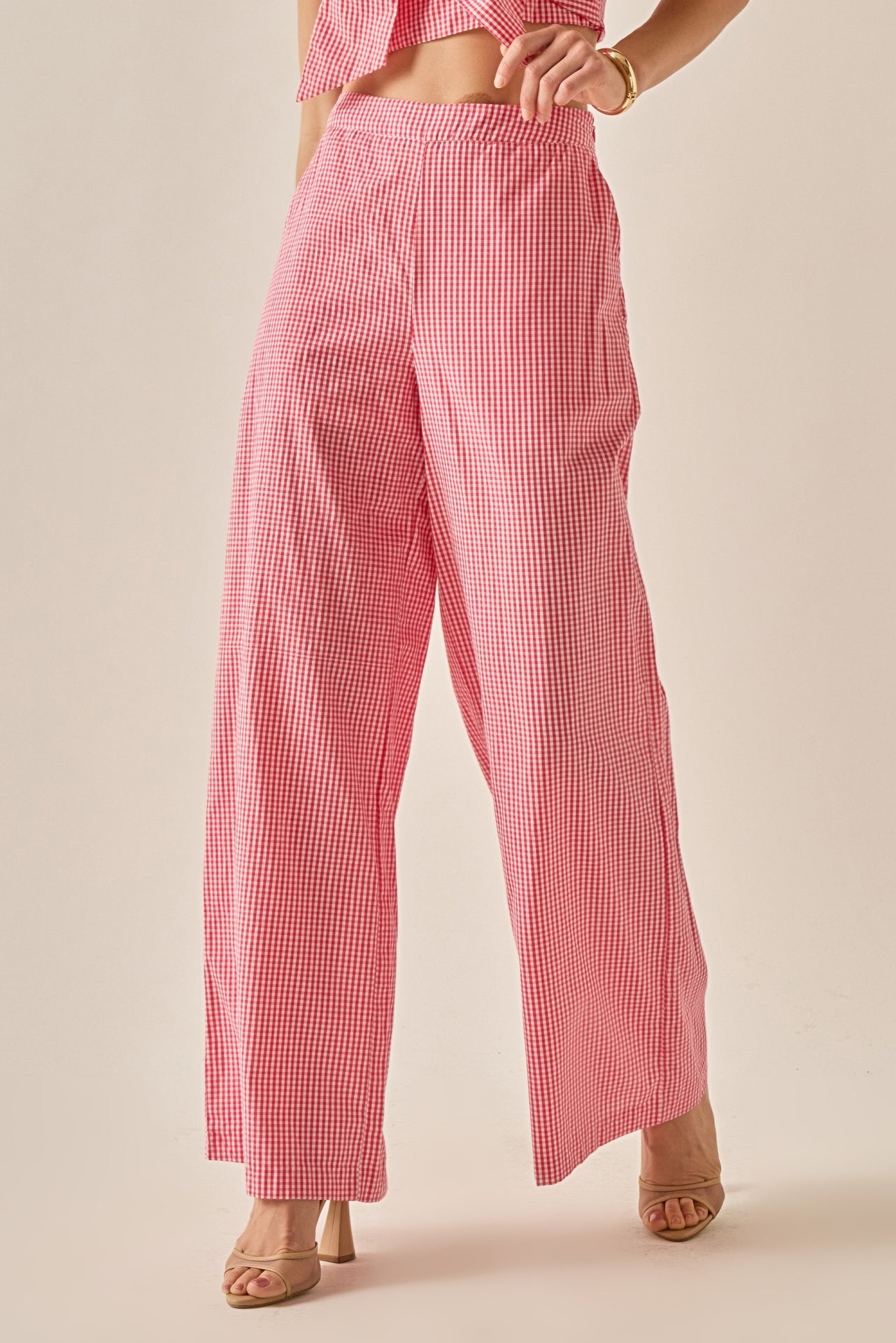 ENGLISH FACTORY - Gingham Culotte Breeze Pants - PANTS available at Objectrare