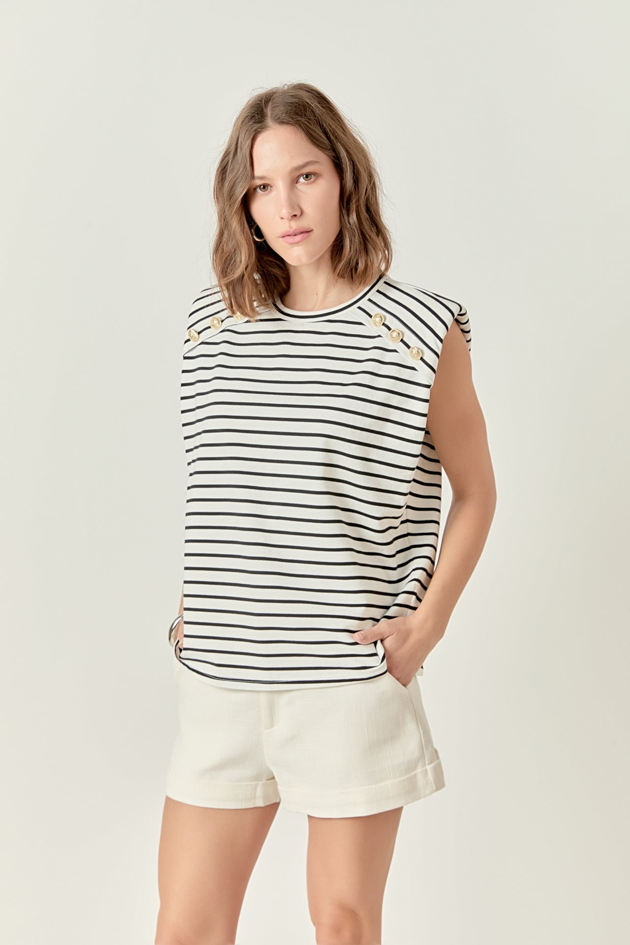 Power Shoulder Top