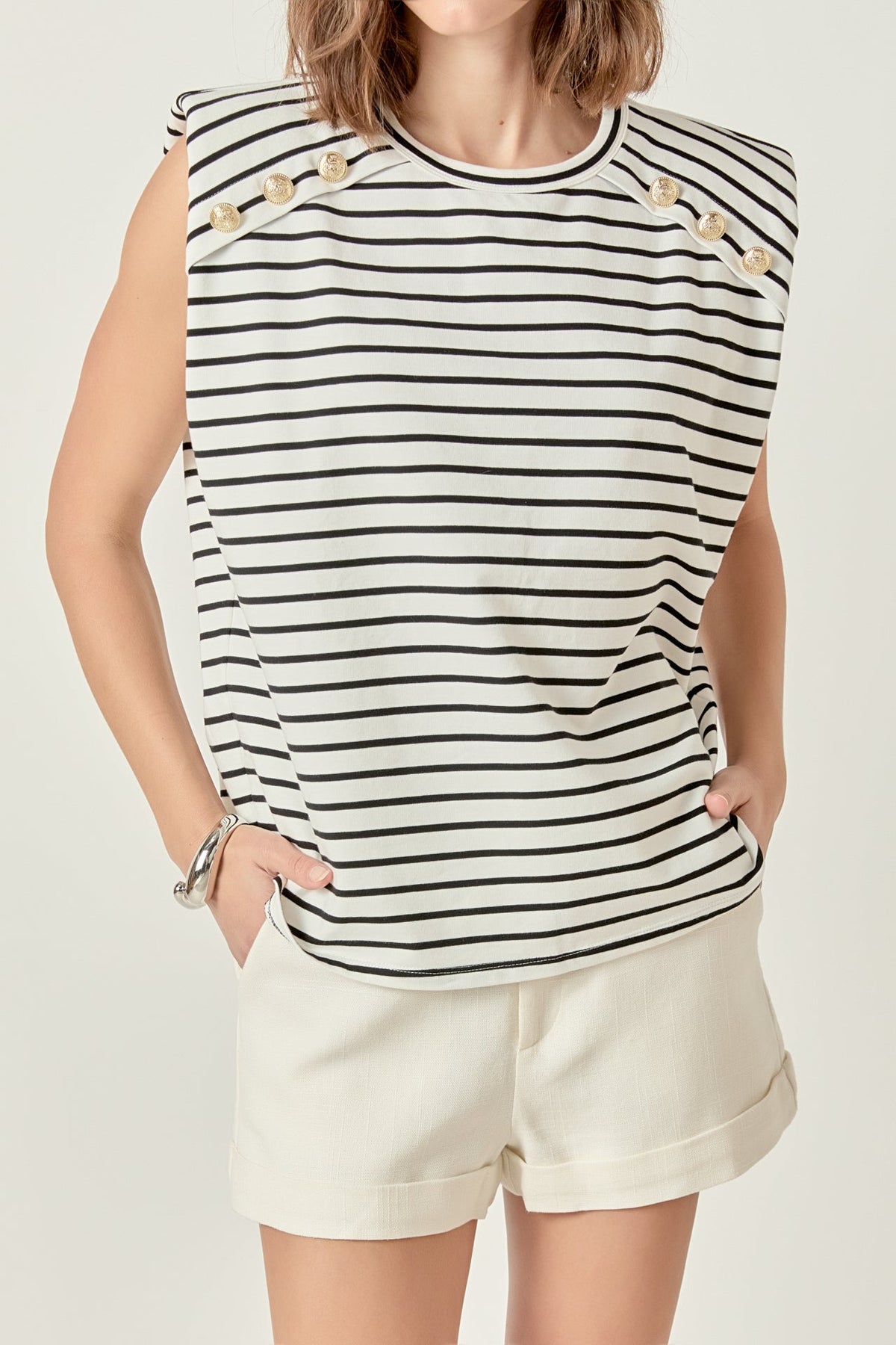 Power Shoulder Top