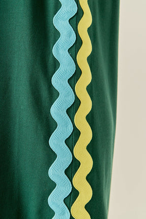 ENGLISH FACTORY - Sleeveless Ric Rac Midi Dress - DRESSES available at Objectrare