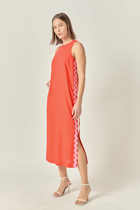 ENGLISH FACTORY - Sleeveless Ric Rac Midi Dress - DRESSES available at Objectrare