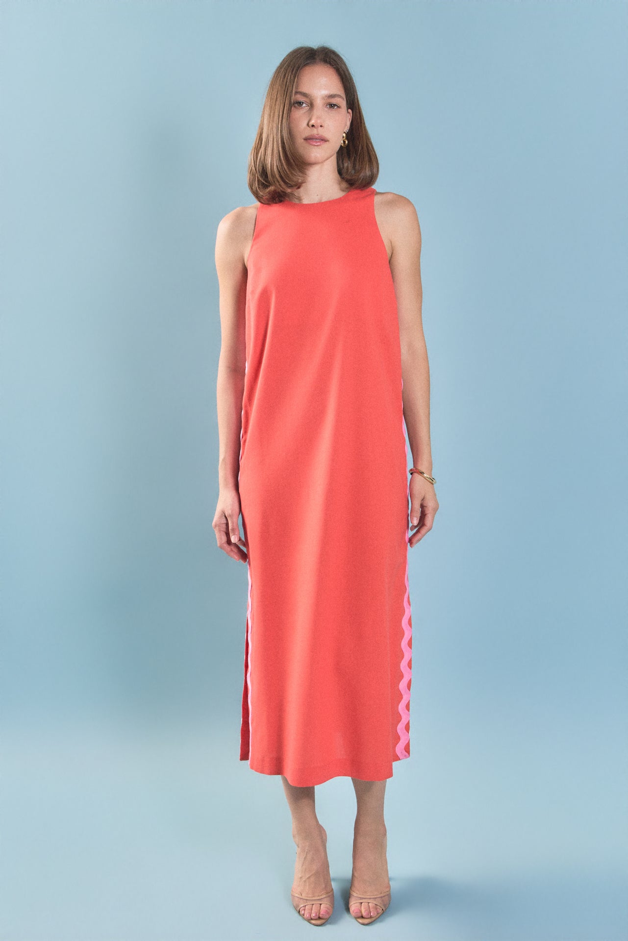 ENGLISH FACTORY - Sleeveless Ric Rac Midi Dress - DRESSES available at Objectrare