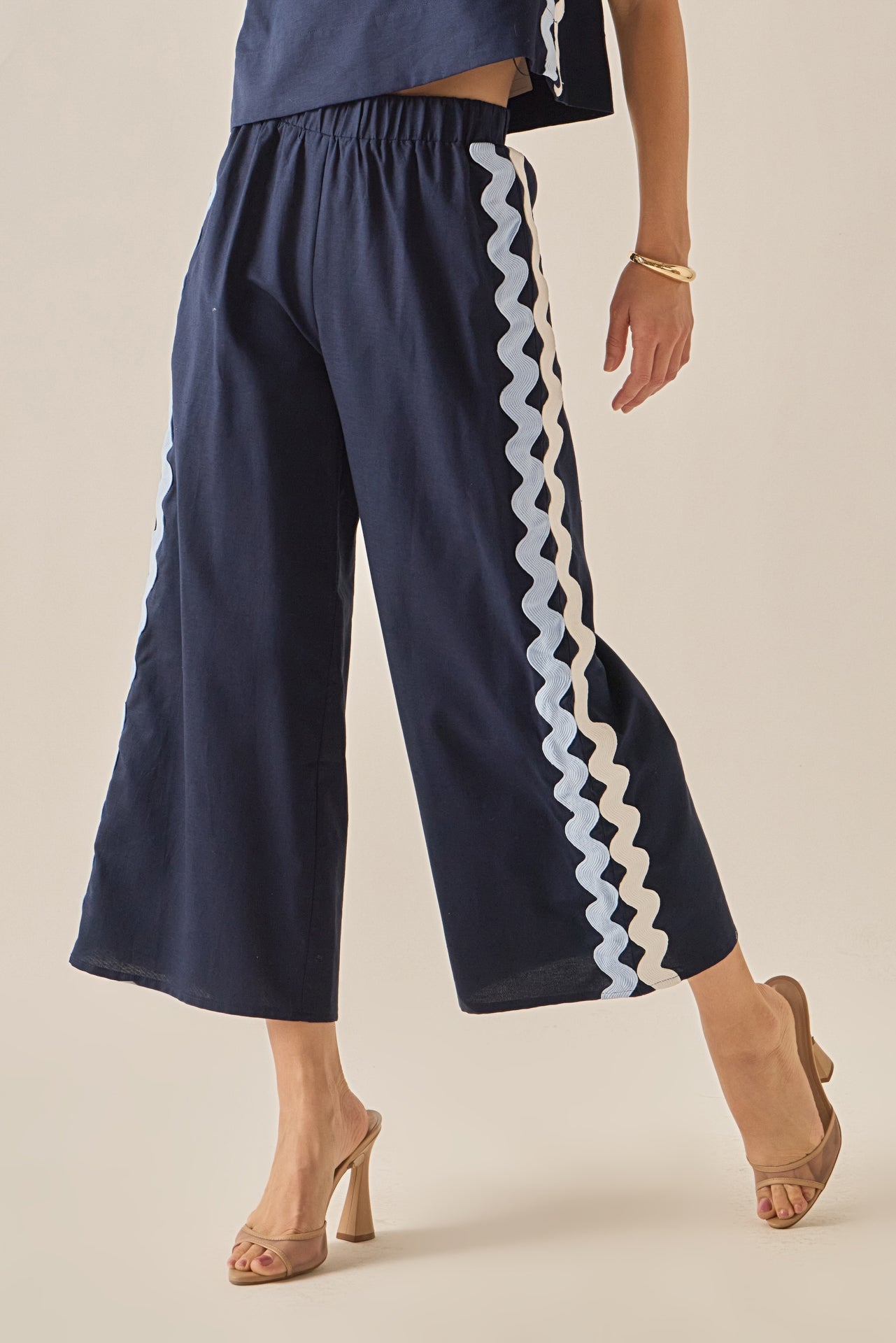ENGLISH FACTORY - The Ric Rac Trim Pant - PANTS available at Objectrare