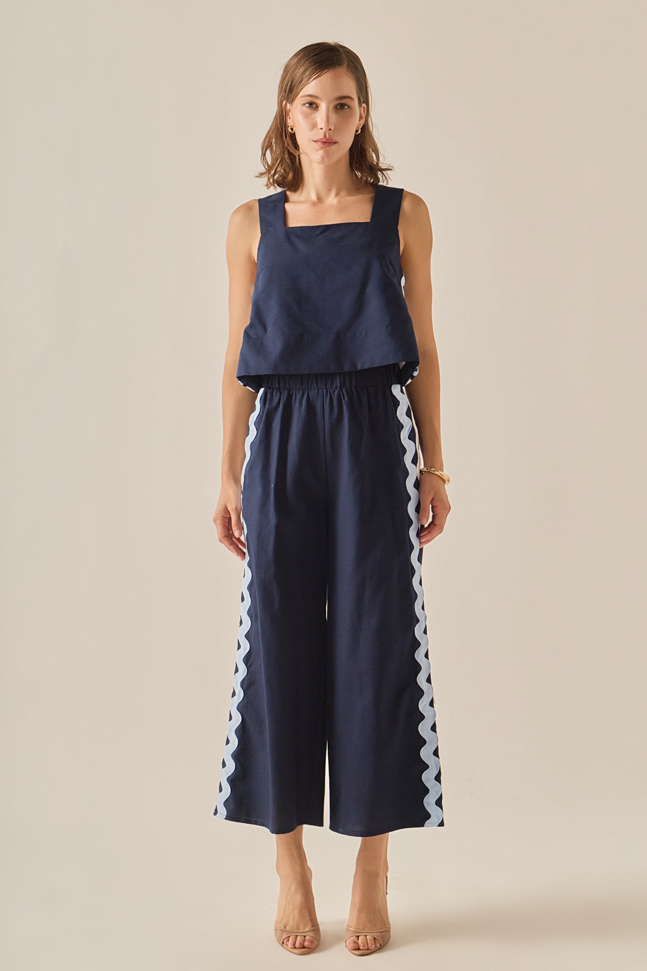 ENGLISH FACTORY - The Ric Rac Trim Pant - PANTS available at Objectrare