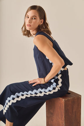 ENGLISH FACTORY - The Ric Rac Trim Pant - PANTS available at Objectrare