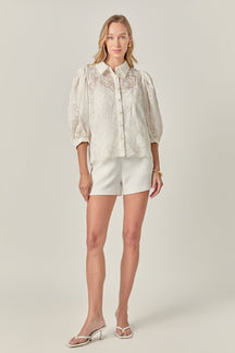 ENGLISH FACTORY - The Arabella Embroidered Blouse - BLOUSES available at Objectrare