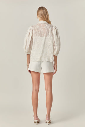 ENGLISH FACTORY - The Arabella Embroidered Blouse - BLOUSES available at Objectrare
