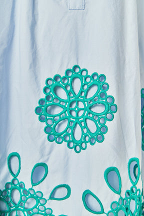 ENGLISH FACTORY - Paloma Embroidered Mini Dress - DRESSES available at Objectrare