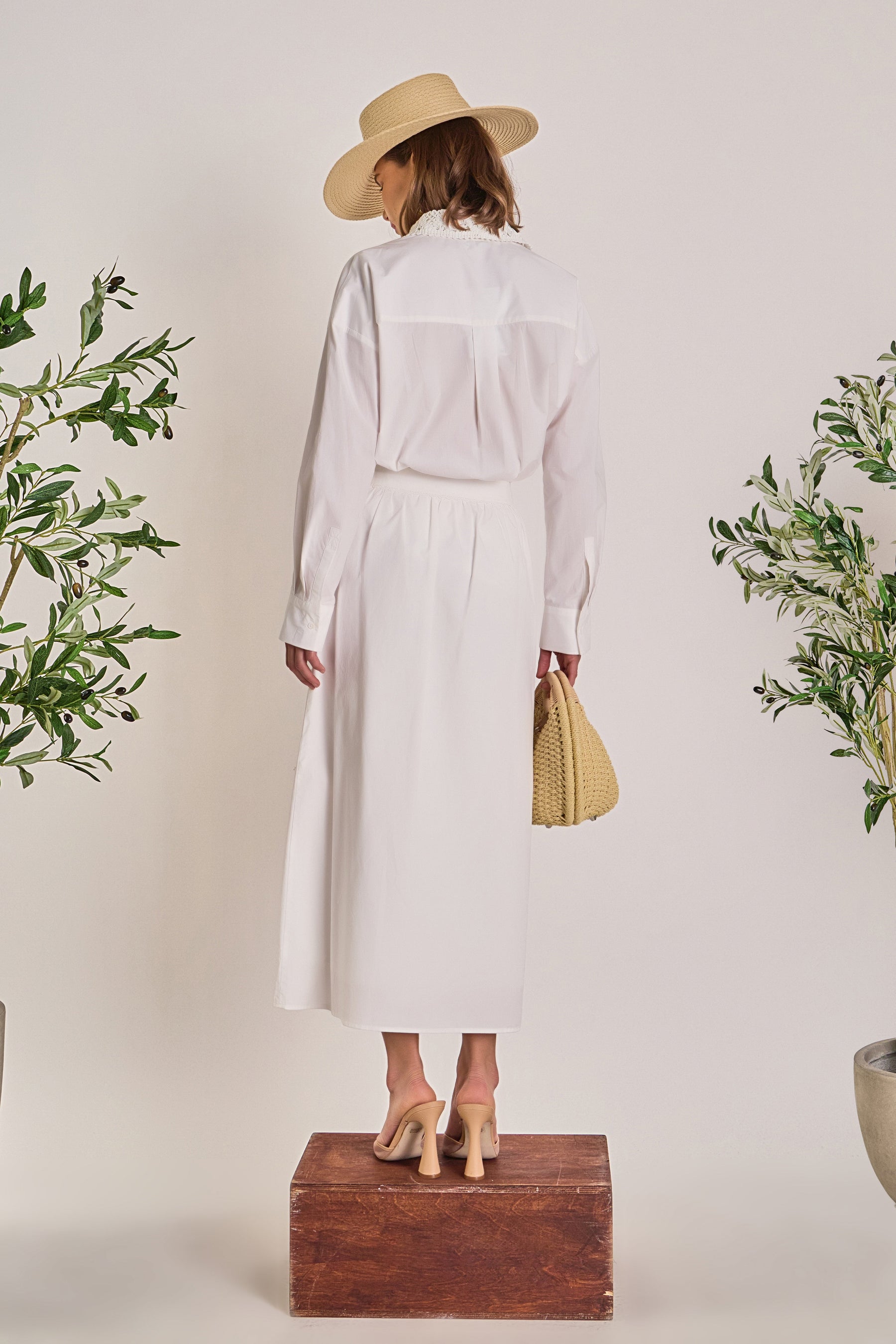 ENGLISH FACTORY - Crochet Collar Detailed Shirt - SHIRTS & BLOUSES available at Objectrare