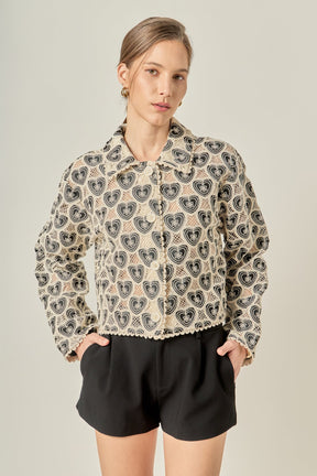 ENGLISH FACTORY - Harlow Crochet Shirt - BLOUSES available at Objectrare
