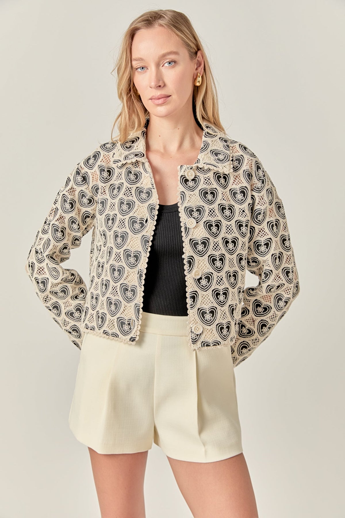 ENGLISH FACTORY - The Harlow Crochet Shirt - SHIRTS & BLOUSES available at Objectrare