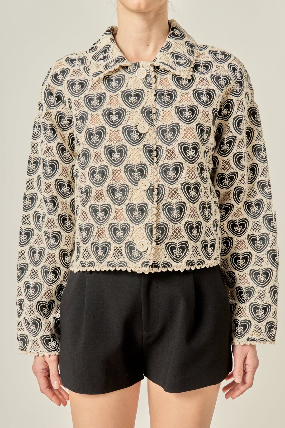 ENGLISH FACTORY - Harlow Crochet Shirt - BLOUSES available at Objectrare