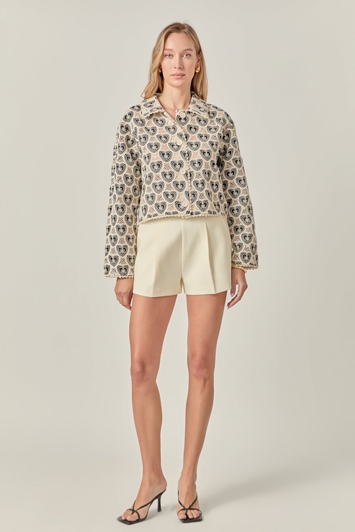 ENGLISH FACTORY - The Harlow Crochet Shirt - SHIRTS & BLOUSES available at Objectrare