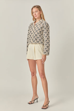 ENGLISH FACTORY - The Harlow Crochet Shirt - BLOUSES available at Objectrare
