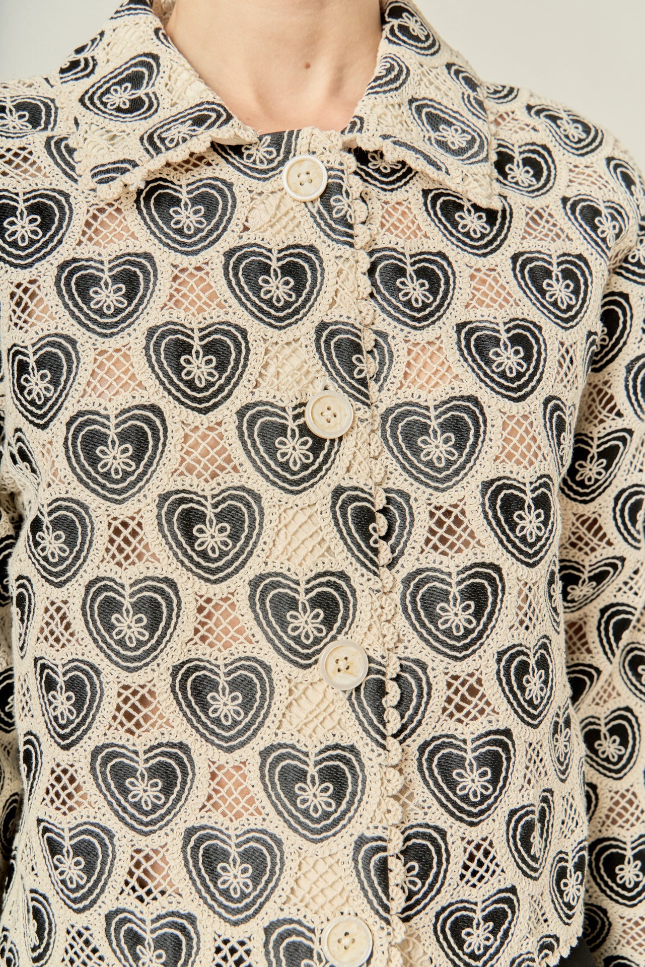 ENGLISH FACTORY - Harlow Crochet Shirt - BLOUSES available at Objectrare