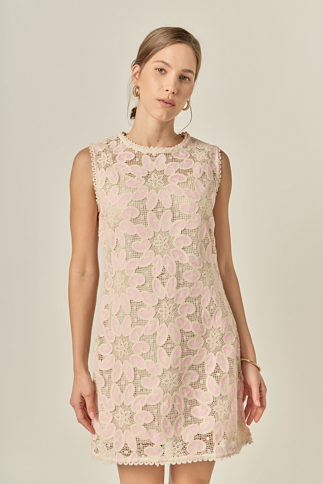 ENGLISH FACTORY - Stella Crochet Mini Dress - DRESSES available at Objectrare