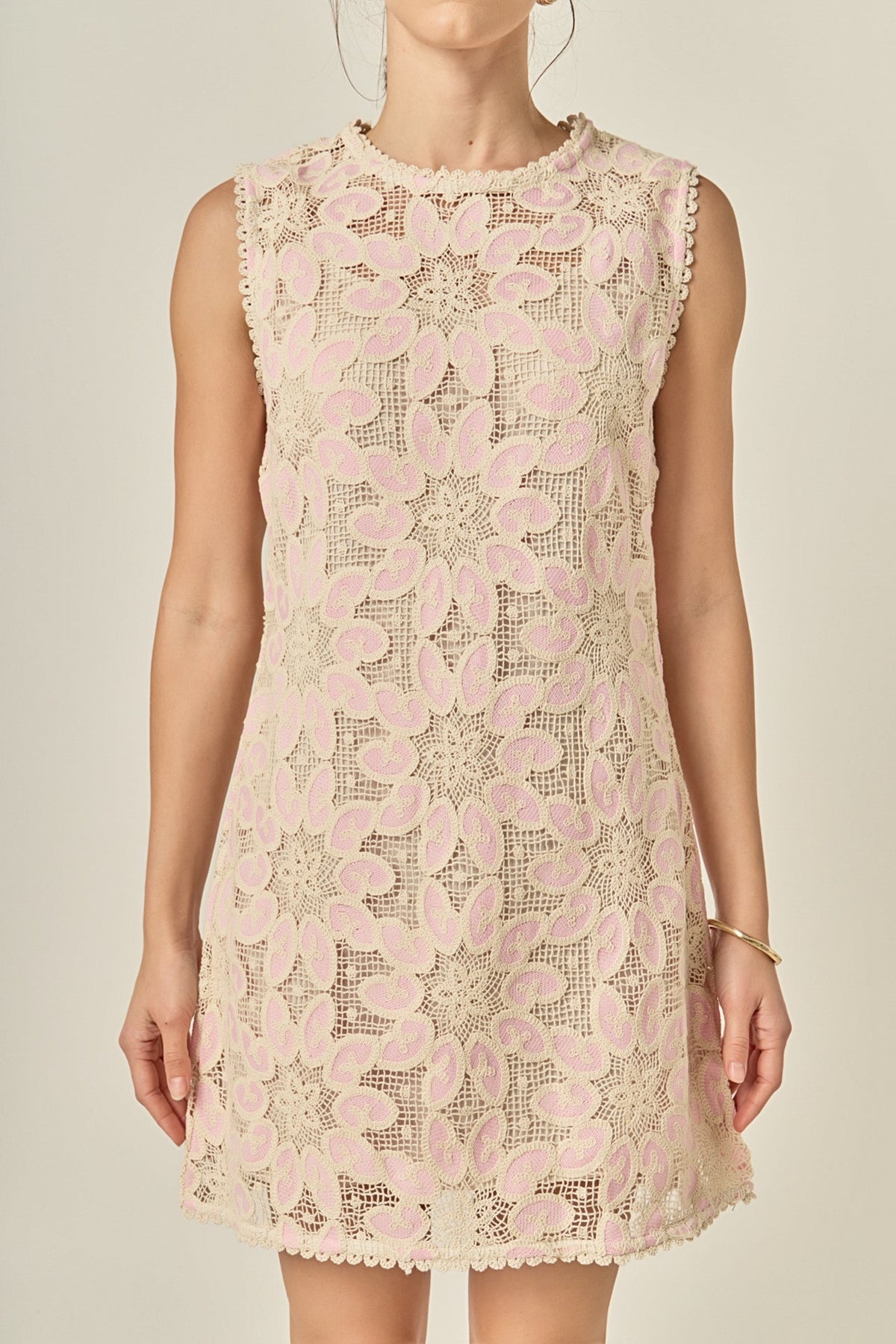 ENGLISH FACTORY - Stella Crochet Mini Dress - DRESSES available at Objectrare