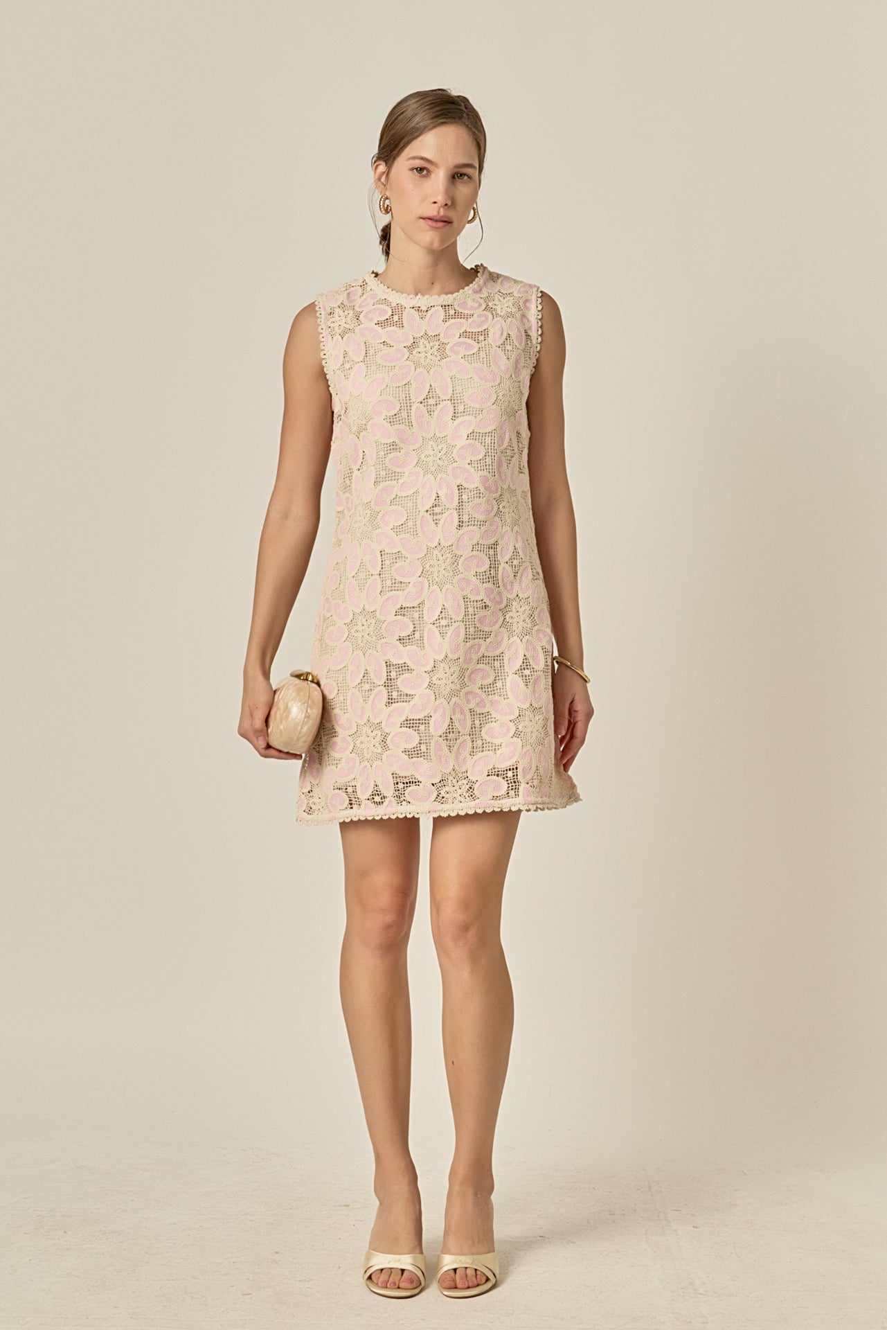 ENGLISH FACTORY - Stella Crochet Mini Dress - DRESSES available at Objectrare