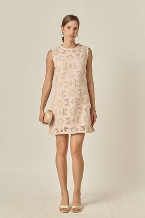 ENGLISH FACTORY - Stella Crochet Mini Dress - DRESSES available at Objectrare
