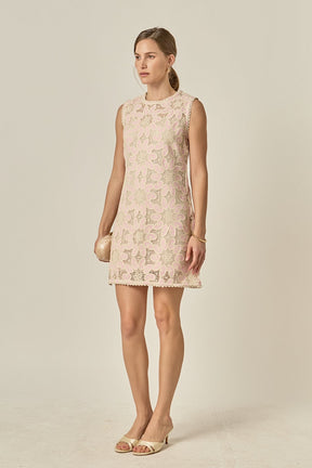 ENGLISH FACTORY - Stella Crochet Mini Dress - DRESSES available at Objectrare